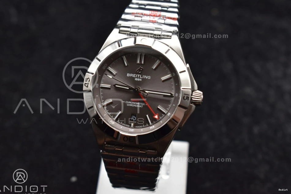 Best 40mm Edition Dial BLS on A2836 Automatic Breitling 1:1 Bracelet Factory GMT SS Chronomat Grey 0502